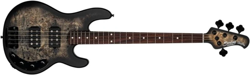 Sterling StingRay HH Poplar Burl Top Trans Black в Москве c доставкой