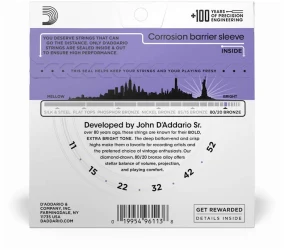 D'Addario EJ13 80/20 Bronze 11/52 в Москве c доставкой