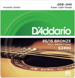 D'Addario EZ890 85/15 Bronze 09/45 в Москве c доставкой