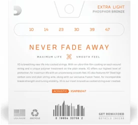 D'Addario XS Acoustic Phosphor Bronze 10/47 в Москве c доставкой