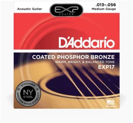 D'Addario EXP17 Acoustic Guitar Coated Phosphor Bronze 13/56 в Москве c доставкой