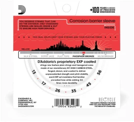D'Addario EXP17 Acoustic Guitar Coated Phosphor Bronze 13/56 в Москве c доставкой