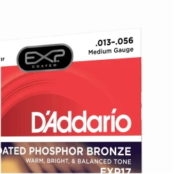 D'Addario EXP17 Acoustic Guitar Coated Phosphor Bronze 13/56 в Москве c доставкой
