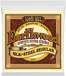 Ernie Ball 2043 Earthwood 80/20 Bronze Silk & Steel Regular 13/56 в Москве c доставкой