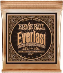Ernie Ball 2548 Everlast Coated Phosphor Bronze Light 11/52 в Москве c доставкой