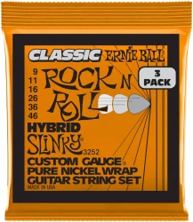 Ernie Ball 3252 Classic Rock N Roll Slinky Hybrid 9/46 3 Pack в Москве c доставкой