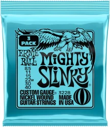 Ernie Ball 3228 Mighty Slinky Nickel Wound 8.5/40 3 Pack в Москве c доставкой