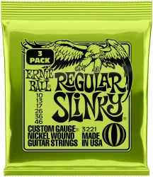 Ernie Ball 3221 Regular Slinky Nickel Wound 10/46 3 Pack в Москве c доставкой