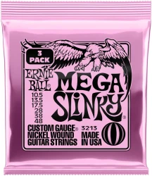 Ernie Ball 3213 Mega Slinky Nickel Wound 10.5/48 3 Pack в Москве c доставкой