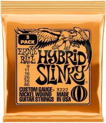 Ernie Ball 3222 Hybrid Slinky Nickel Wound 9/46 3 Pack в Москве c доставкой