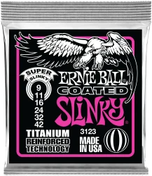 Ernie Ball 3123 Coated Slinky Titanium RPS Super 9/42 в Москве c доставкой