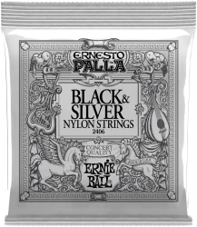 Ernie Ball 2406 Ernesto Palla Black&Silver Nylon Concert Quality в Москве c доставкой