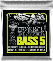 Ernie Ball 3836 Bass 5 Coated Regular Slinky Roundwound 45/130 в Москве c доставкой