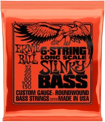 Ernie Ball 2838 6-String Long Scale Bass Slinky Roundwound 32/130 в Москве c доставкой