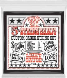 Ernie Ball 2312 5-String Banjo Extra Long Light 9/20w в Москве c доставкой