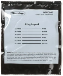 Dunlop DEN0946 Electric Nickel Performance+ Nickel Wound Hybrid 09/46 в Москве c доставкой