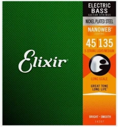 Elixir 14207 Long Scale Nanoweb 5-String Light/Medium 45/135 в Москве c доставкой