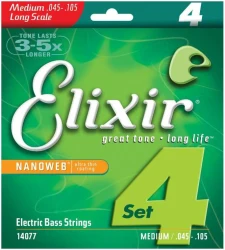 Elixir 14077 Long Scale Electric Bass NanoWeb Medium 45/105 в Москве c доставкой