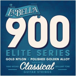 La Bella 900 Elite Series Golden Nylon & Polished Golden Alloy Hand Wound в Москве c доставкой