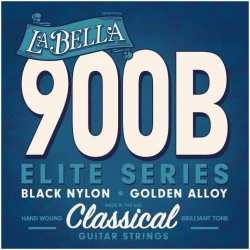 La Bella 900B Elite Series Black Nylon Golden Alloy Hand Wound в Москве c доставкой
