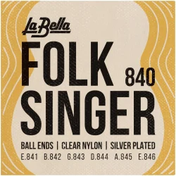 La Bella 840 FOLK SINGER Silver Plated в Москве c доставкой