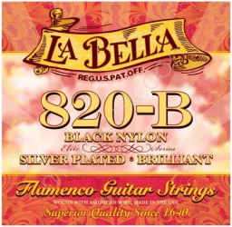 La Bella 820-B Black Nylon Silver Plated Flamenco в Москве c доставкой