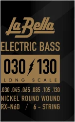 La Bella RX-N6D 6-String Long Scale Electric Bass Nickel Round Wound 30/130 в Москве c доставкой