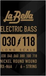 La Bella RX-N6A 6-String Long Scale Electric Bass Nickel Round Wound 30/118 в Москве c доставкой