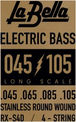 La Bella RX-S4D Long Scale Electric Bass Stainless Round Wound 45/105 в Москве c доставкой
