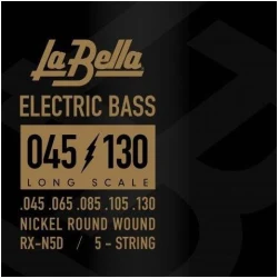 La Bella RX-N5D 5-String Long Scale Electric Bass Nickel Round Wound 45/130 в Москве c доставкой