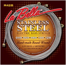La Bella M42B Stailless Steel Hand-made Round Wound 40/128 в Москве c доставкой