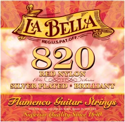 La Bella 820 Elite Series Flamenco Red Nylon Silver Plated в Москве c доставкой