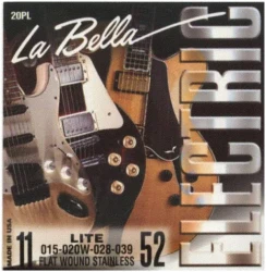La Bella 20PL Electric Lite Flat Wound Stainless 11/52 в Москве c доставкой