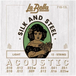 La Bella 710-12L 12-String Acoustic Silk And Steel Light в Москве c доставкой