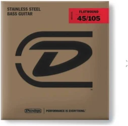 Dunlop DBFS45105 Bass Stainless Steel Flatwound 45/105 в Москве c доставкой
