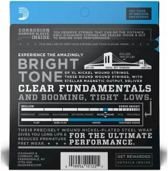 D'Addario EXL220 XL Nickel Wound Long Scale Super Light 40/95 в Москве c доставкой