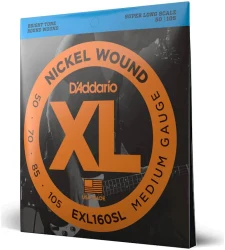 D'Addario EXL160SL XL Nickel Wound Super Long Scale Medium 50/105 в Москве c доставкой