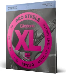 D'Addario EPS170 XL Pro Steels Long Scale Regular Light 45/100 в Москве c доставкой