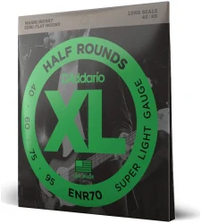 D'Addario ENR70 XL Half Rounds Long Scale Super Light 40/95 в Москве c доставкой