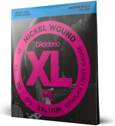 D'Addario EXL170M XL Nickel Wound Medium Scale Regular Light 45/100 в Москве c доставкой