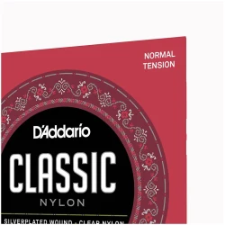 D'Addario EJ27N 1/2 Clear Nylon Silverplated Wound Normal Tension в Москве c доставкой