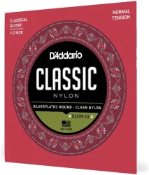 D'Addario EJ27N 1/2 Clear Nylon Silverplated Wound Normal Tension в Москве c доставкой