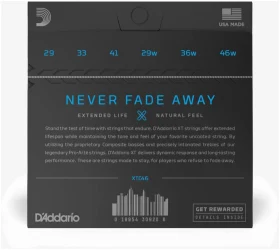 D'Addario XTC46 XT Silver Plated Copper Hard Tension в Москве c доставкой