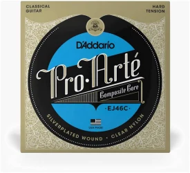 D'Addario EJ46C Pro-Arte Clear Nylon Silverplated Wound Hard Tension в Москве c доставкой
