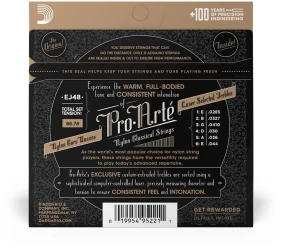 D'Addario EJ48 Pro-Arte Clear Nylon 80/20 Bronze Wound Hard Tension в Москве c доставкой