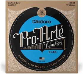 D'Addario EJ46 Pro-Arte Clear Nylon Silverplated Wound Hard Tension в Москве c доставкой