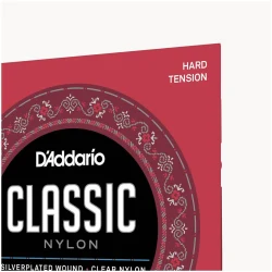 D'Addario EJ27H Clear Nylon Silverplated Wound Hard Tension в Москве c доставкой