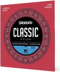 D'Addario EJ27H Clear Nylon Silverplated Wound Hard Tension в Москве c доставкой