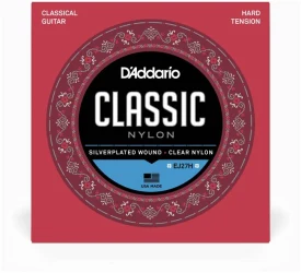 D'Addario EJ27H Clear Nylon Silverplated Wound Hard Tension в Москве c доставкой
