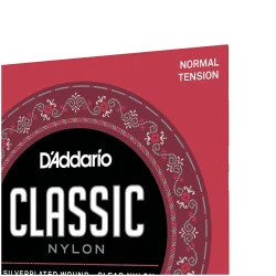D'Addario EJ27N Clear Nylon Silverplated Wound Normal Tension в Москве c доставкой